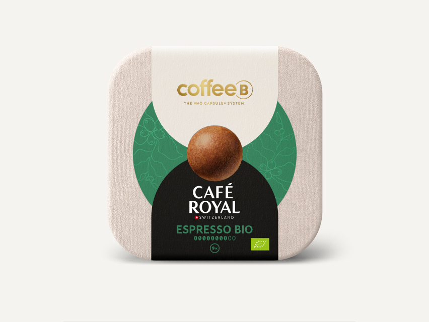 Neun Espresso Bio Coffee Balls von CoffeeB.